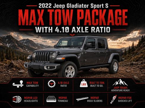 Used 2022 Jeep Gladiator Sport AWD/4WD image 2
