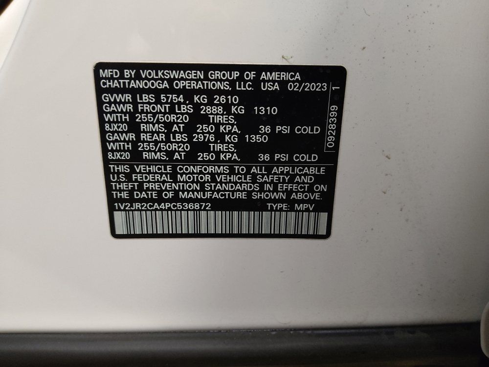 Used 2023 Volkswagen Atlas SE w/ Panoramic Sunroof Package FWD image 33