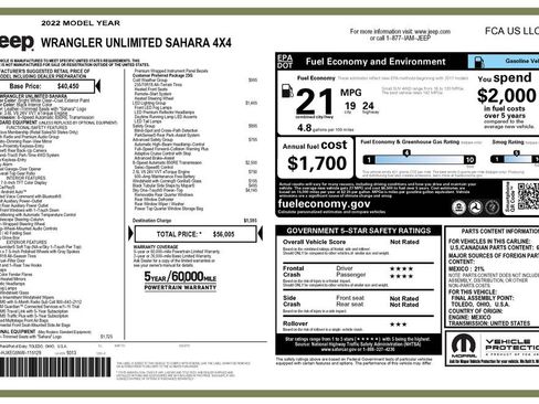 Used 2022 Jeep Wrangler Unlimited Sahara w/ LED Lighting Group image 5