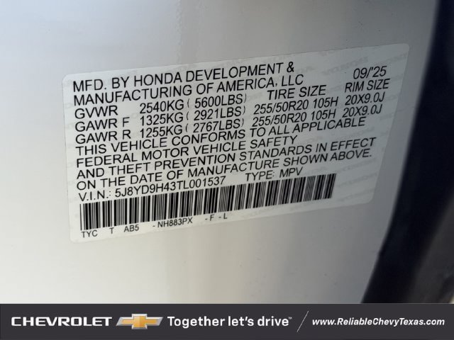Used 2026 Acura MDX w/ Technology Package FWD image 38
