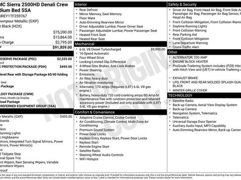 Used 2026 GMC Sierra 2500 Denali w/ Denali Reserve Package AWD/4WD image 31