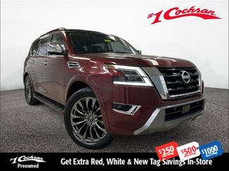 Used 2023 Nissan Armada Platinum w/ Captain's Chairs Package AWD/4WD video 1