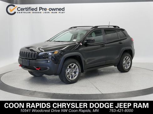 Certified 2022 Jeep Cherokee Trailhawk w/ Premium Leather Package image 1