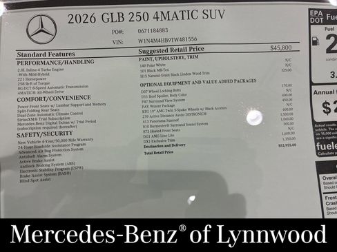 New 2026 Mercedes-Benz GLB 250 4MATIC image 23