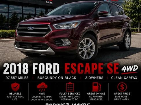 Used 2018 Ford Escape SE w/ SE Sport Appearance Package AWD/4WD image 46
