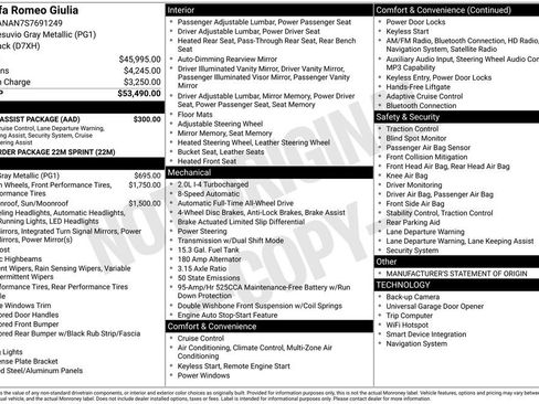 New 2025 Alfa Romeo Giulia AWD w/ Driving Assist Package image 32