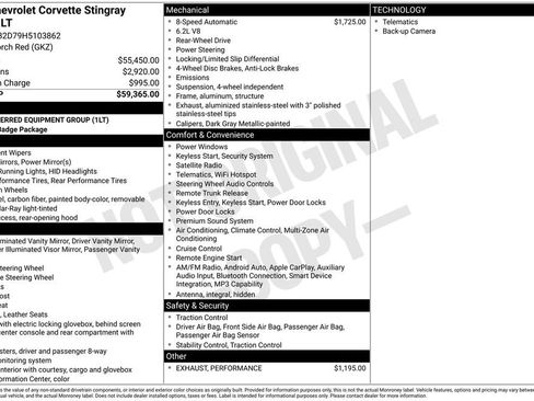 Used 2017 Chevrolet Corvette Stingray Coupe w/ 1LT image 3