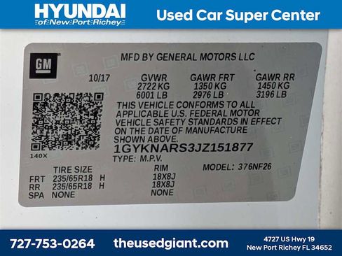 Used 2018 Cadillac XT5 FWD w/ LPO, Wheel Lock Package image 39