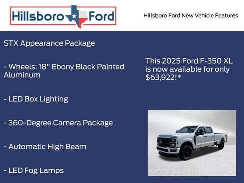 New 2025 Ford F350 XL w/ STX Appearance Package image 10