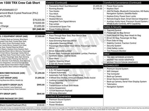 Used 2021 RAM 1500 TRX w/ TRX Level 2 Equipment Group image 5