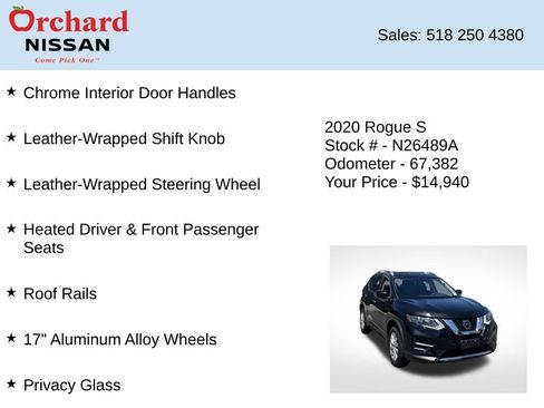 Used 2020 Nissan Rogue S w/ Special Edition Package AWD/4WD image 12
