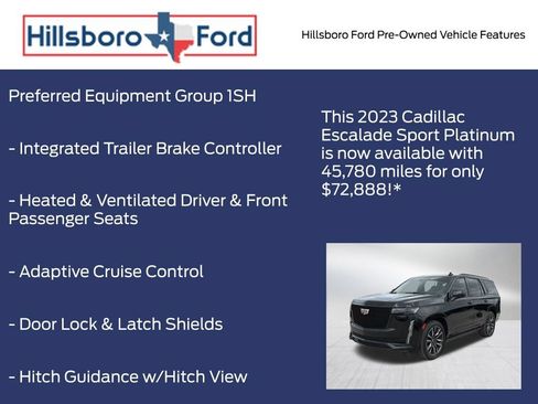 Used 2023 Cadillac Escalade Sport Platinum w/ Heavy-Duty Trailer Package AWD/4WD image 9