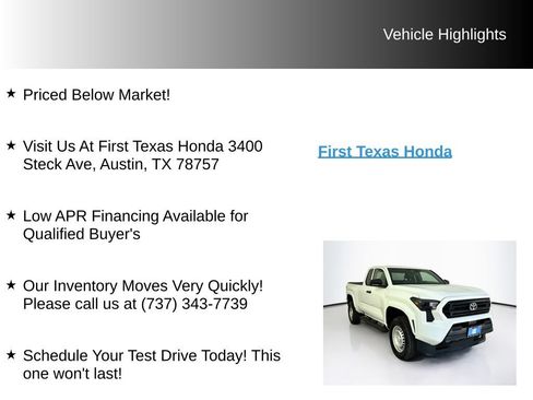 Used 2024 Toyota Tacoma SR w/ Towing Package AWD/4WD image 9