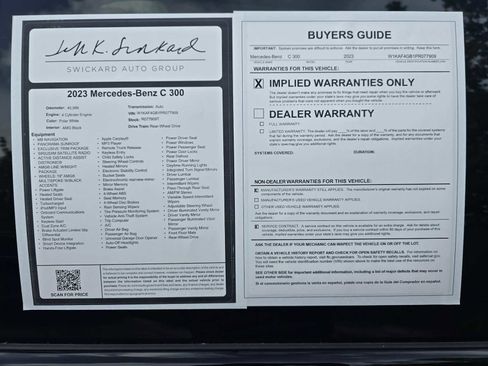 Used 2023 Mercedes-Benz C 300 Sedan image 19