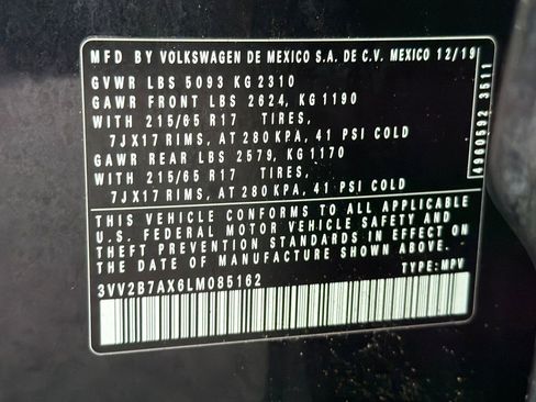 Used 2020 Volkswagen Tiguan SE w/ Panoramic Sunroof Package image 36