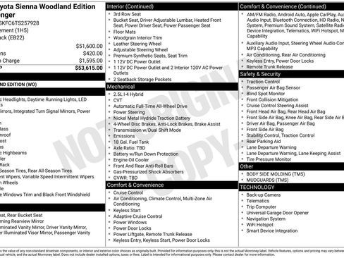 Used 2026 Toyota Sienna XLE Woodland Edition AWD/4WD image 46