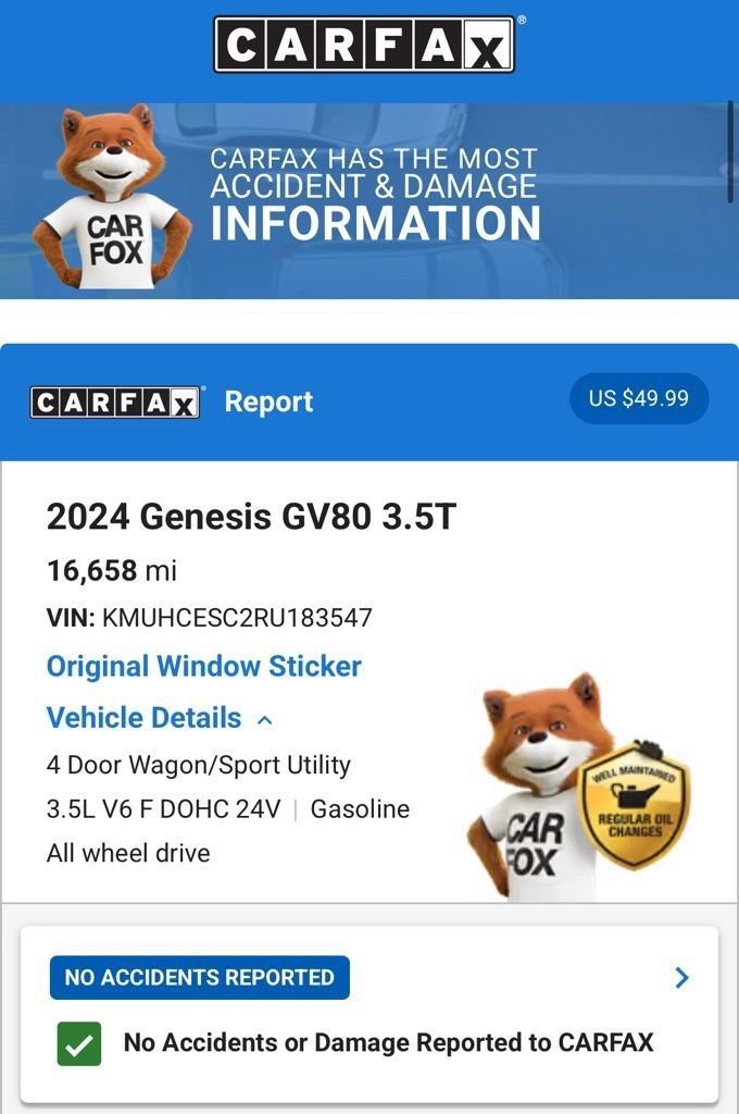 Used 2024 Genesis GV80 3.5T w/ Prestige Matte Package AWD/4WD image 6