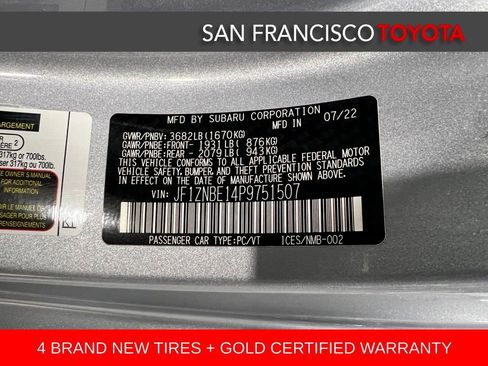 Certified 2023 Toyota GR86 Premium w/ ALL Weather Mat Package (TMS) RWD image 33