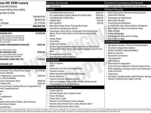 Used 2024 Lexus NX 350h AWD w/ Vision Package image 14