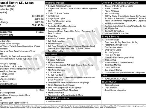 Used 2018 Hyundai Elantra SEL w/ Cargo Package FWD image 25