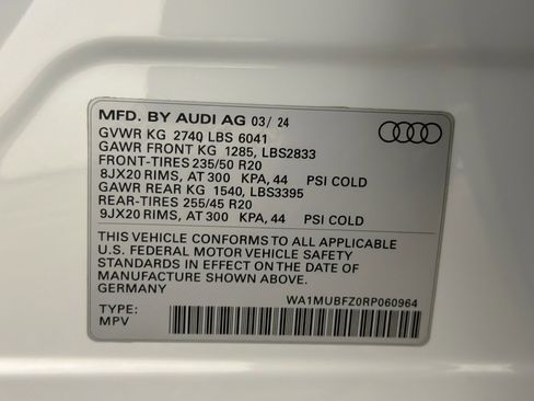 Used 2024 Audi Q4 e-tron Prestige w/ Black Optic Package image 28