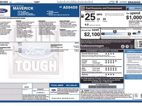 Used 2025 Ford Maverick XL w/ 4K Tow Package AWD/4WD image 4