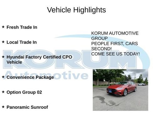 Certified 2023 Hyundai Sonata SEL w/ Convenience Package FWD image 4