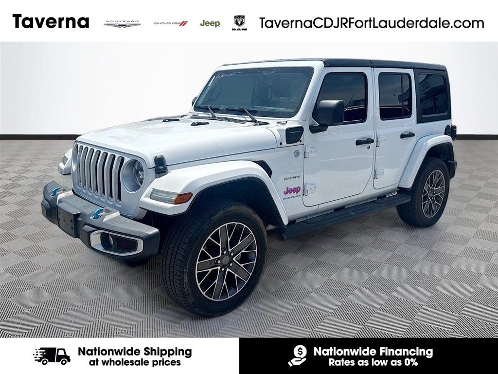 Certified 2023 Jeep Wrangler Unlimited Sahara w/ Cold Weather Group AWD/4WD image 1