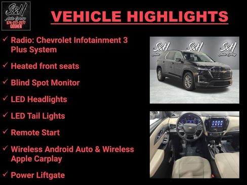Used 2022 Chevrolet Traverse LT AWD/4WD image 3