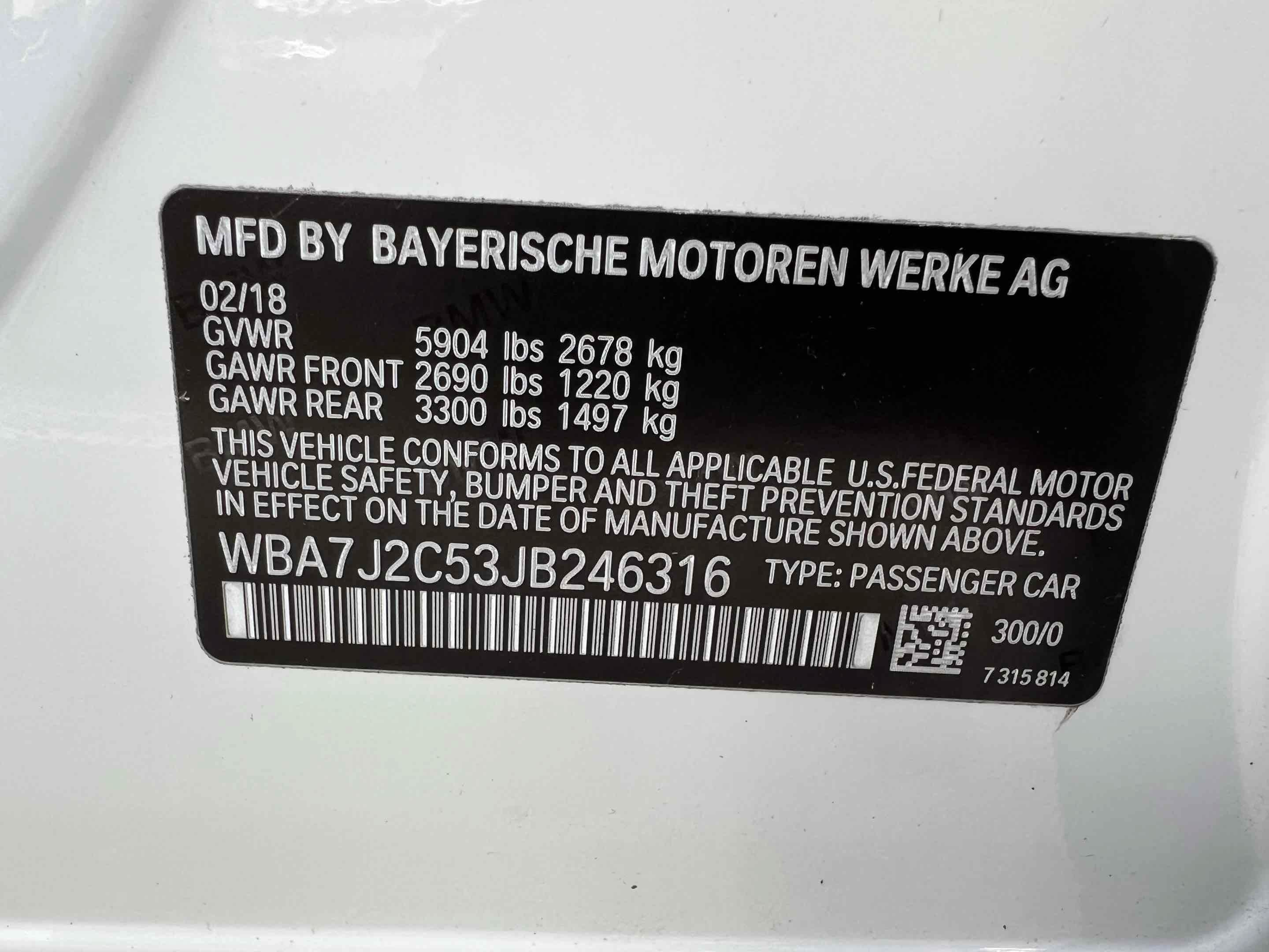 Used 2018 BMW 740e xDrive AWD/4WD image 14