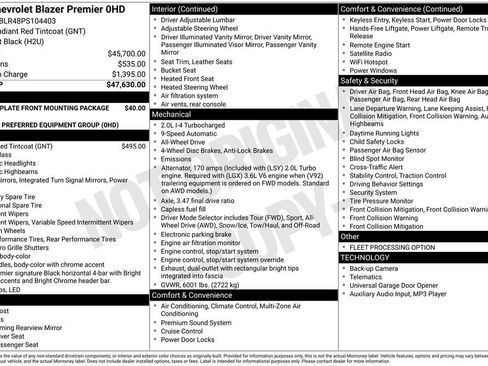 Used 2023 Chevrolet Blazer Premier image 32