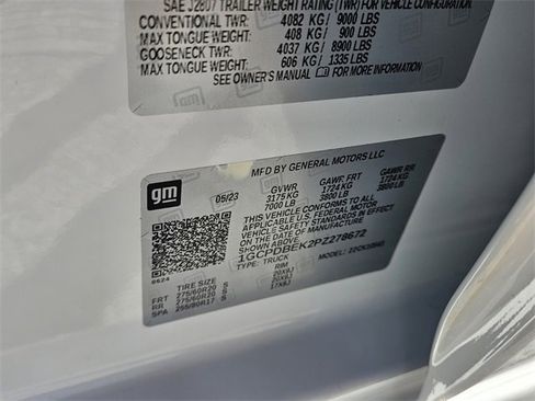 Used 2023 Chevrolet Silverado 1500 Custom w/ LPO, Dark Essentials Package image 19