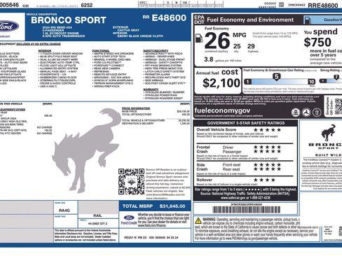 Used 2024 Ford Bronco Sport Big Bend image 14