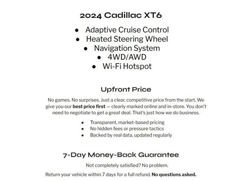 Used 2024 Cadillac XT6 Sport w/ LPO, Onyx Lite Package AWD/4WD image 2