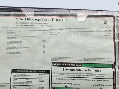 New 2026 Mercedes-Benz Sprinter 2500 image 18