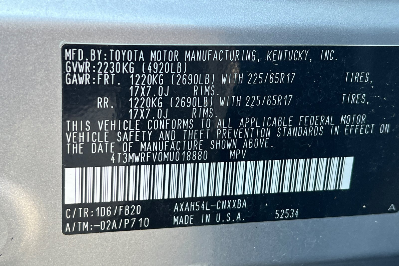 Certified 2021 Toyota RAV4 LE AWD/4WD image 27
