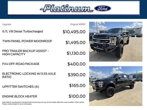 Used 2020 Ford F250 Platinum w/ FX4 Off-Road Package AWD/4WD image 11