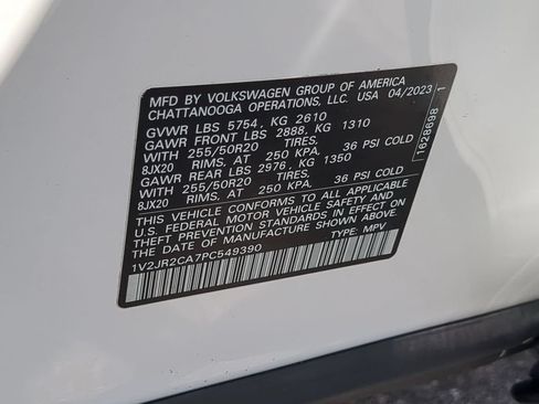 Used 2023 Volkswagen Atlas SE w/ Panoramic Sunroof Package FWD image 39