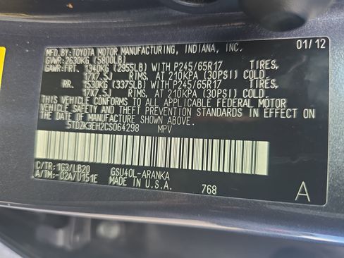 Used 2012 Toyota Highlander SE w/ Tow Pkg FWD image 21