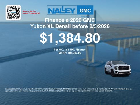 New 2026 GMC Yukon XL Denali w/ Denali Reserve Package AWD/4WD image 7