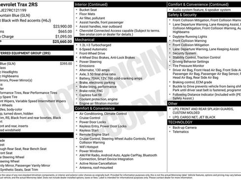Used 2024 Chevrolet Trax RS FWD image 2