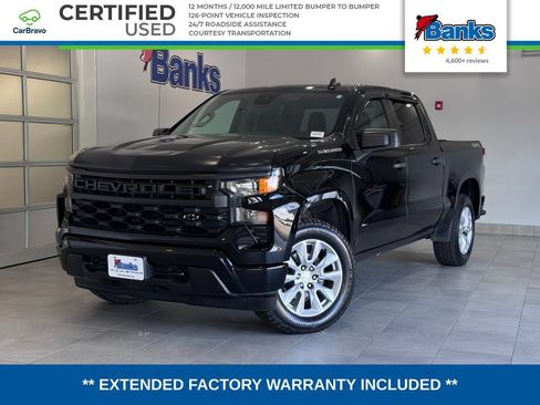 Certified 2023 Chevrolet Silverado 1500 Custom AWD/4WD image 1