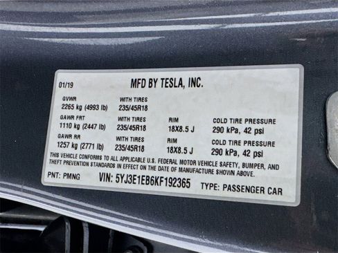 Used 2019 Tesla Model 3 Long Range image 55