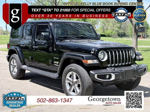 Used 2021 Jeep Wrangler Unlimited Sahara AWD/4WD image 1
