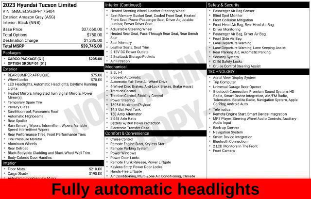 Used 2023 Hyundai Tucson Limited w/ Cargo Package AWD/4WD image 48