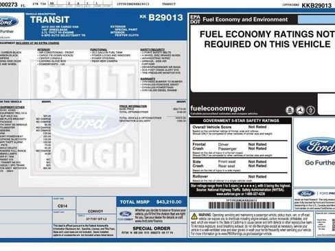 Used 2019 Ford Transit 250 148 High Roof Extended image 14