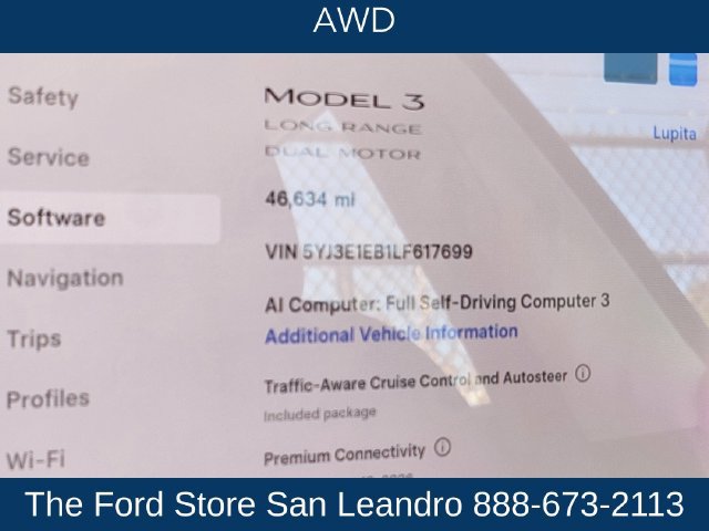 Used 2020 Tesla Model 3 Long Range AWD/4WD image 5