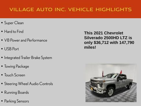 Used 2021 Chevrolet Silverado 2500 LTZ w/ LTZ Plus Package AWD/4WD image 7