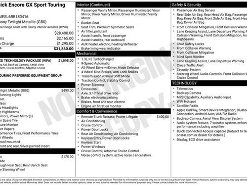 Certified 2024 Buick Encore GX Sport Touring w/ Advanced Technology Package AWD/4WD image 43