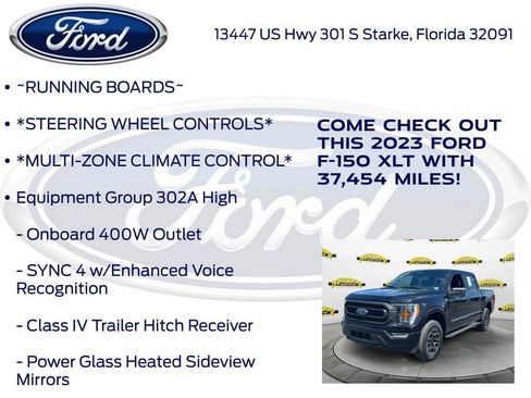 Certified 2023 Ford F150 XLT w/ Equipment Group 302A High AWD/4WD image 17